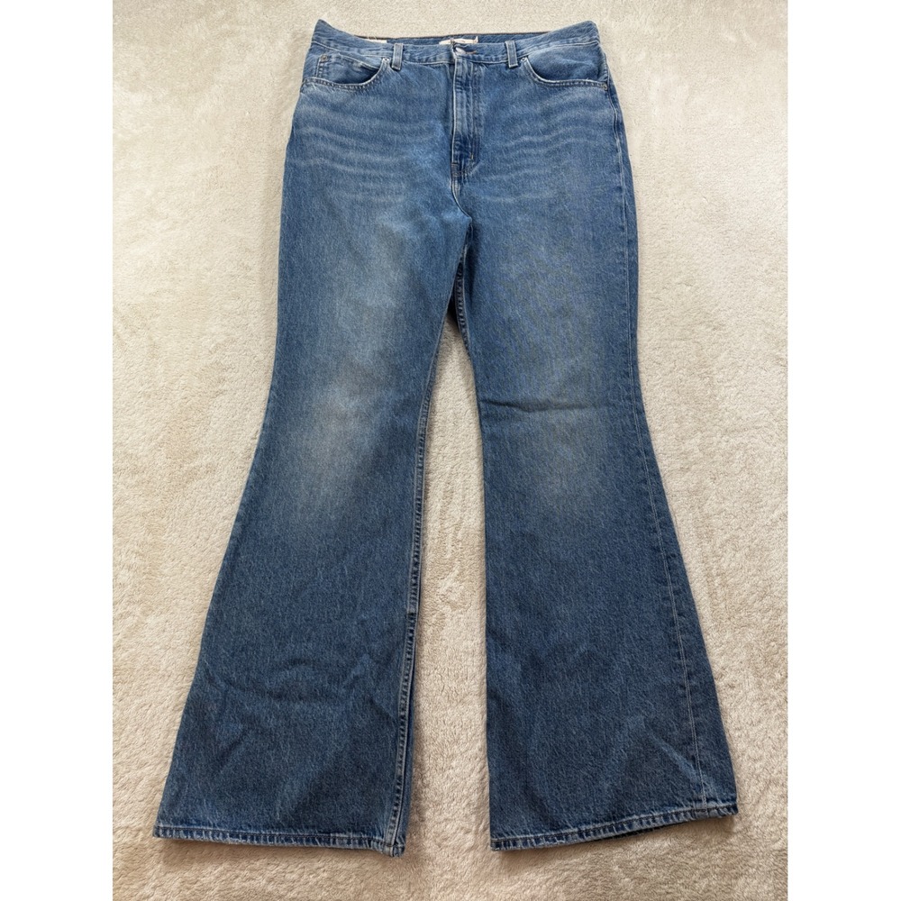 Levi's Womens 70s High Flare High Rise Wide Leg‎ Blue Jeans 32 Meas: 34x32